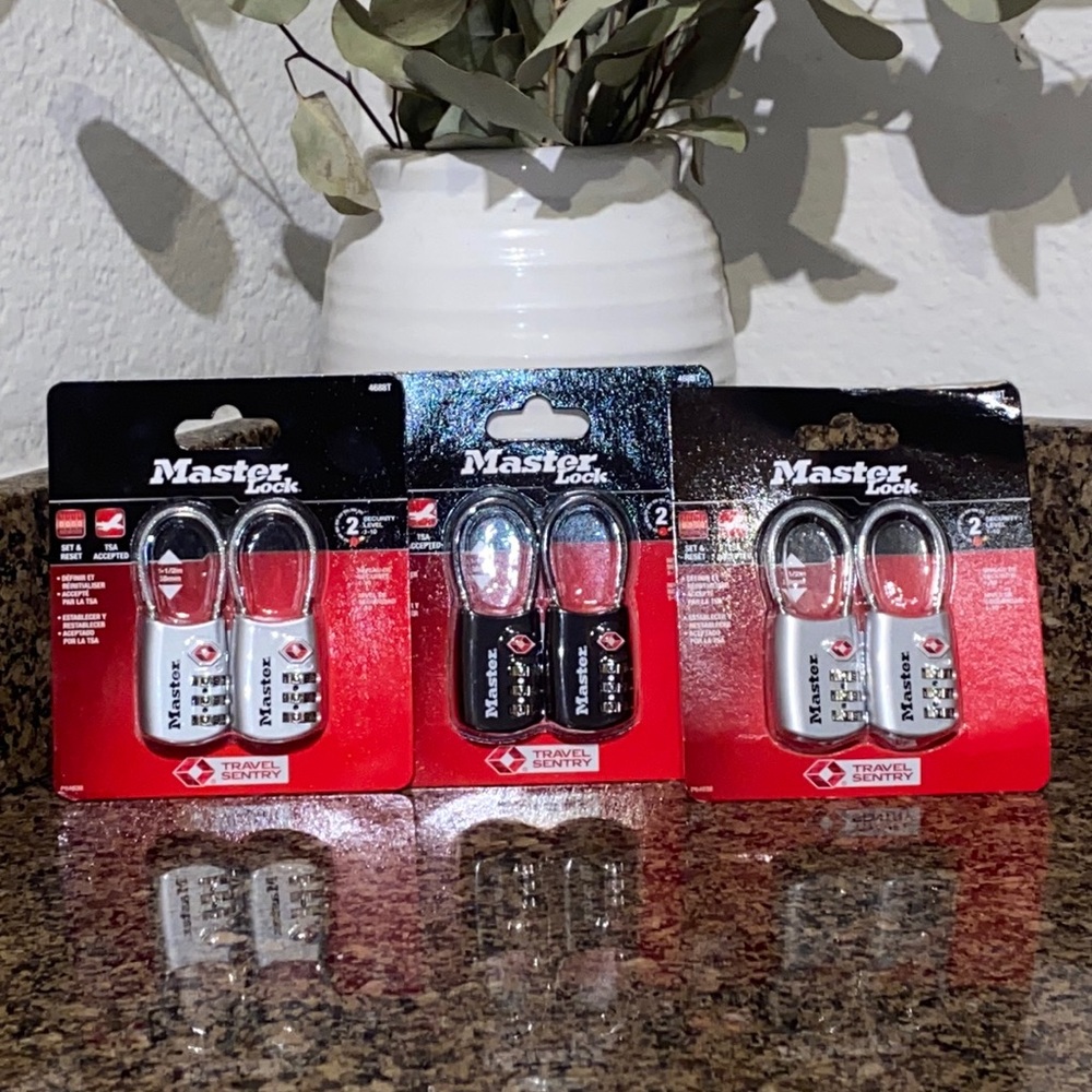 Master Lock travel Sentry luggage